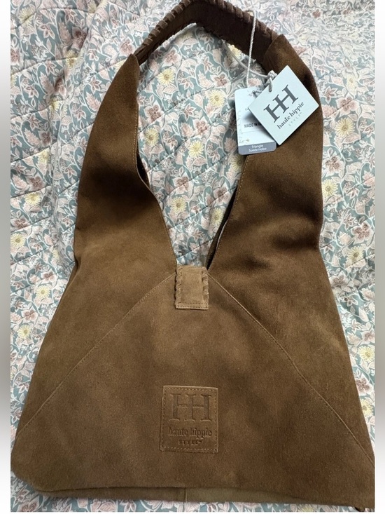 Haute Hippie Handbags - Haute Hippie Brown Suede Shoulder Bag